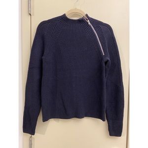 Everlane Fisherman Cotton Zip Pullover Sweater